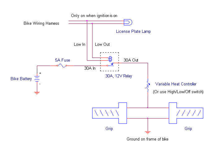 Honda st1300 heated grips wiring diagram